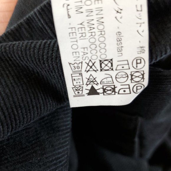 NWT Zara Black Snap Front Corduroy Jumper/Skirt-All Medium - Picture 14 of 15